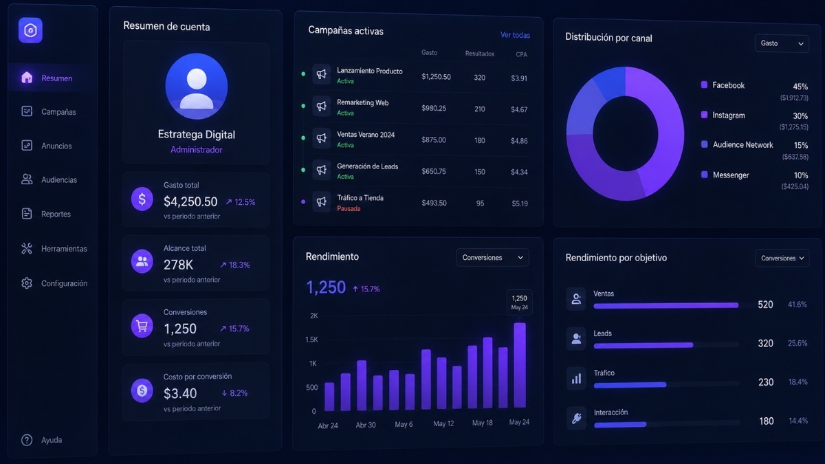 Sistema CRM para gestión de clientes, leads y procesos comerciales
